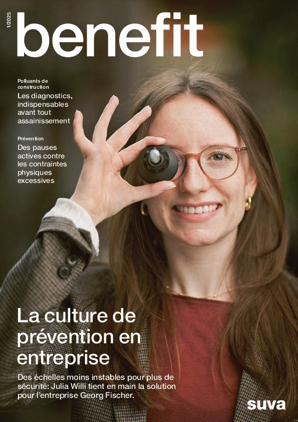 «benefit», le magazine des clients de la Suva, 1/2025