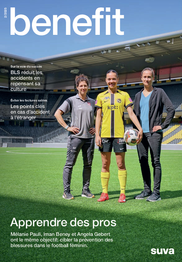 «benefit», le magazine des clients de la Suva, 2/2025
