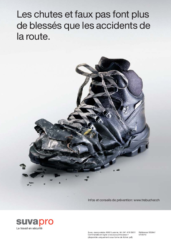 Les chutes et faux pas font plus de blessés que les accidents de la route