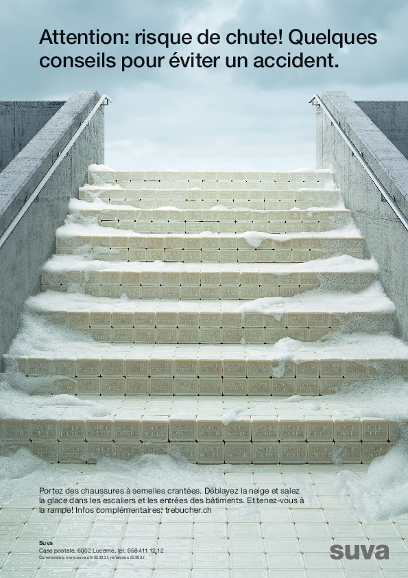 Attention: risque de chute! Quelques conseils pour éviter un accident.