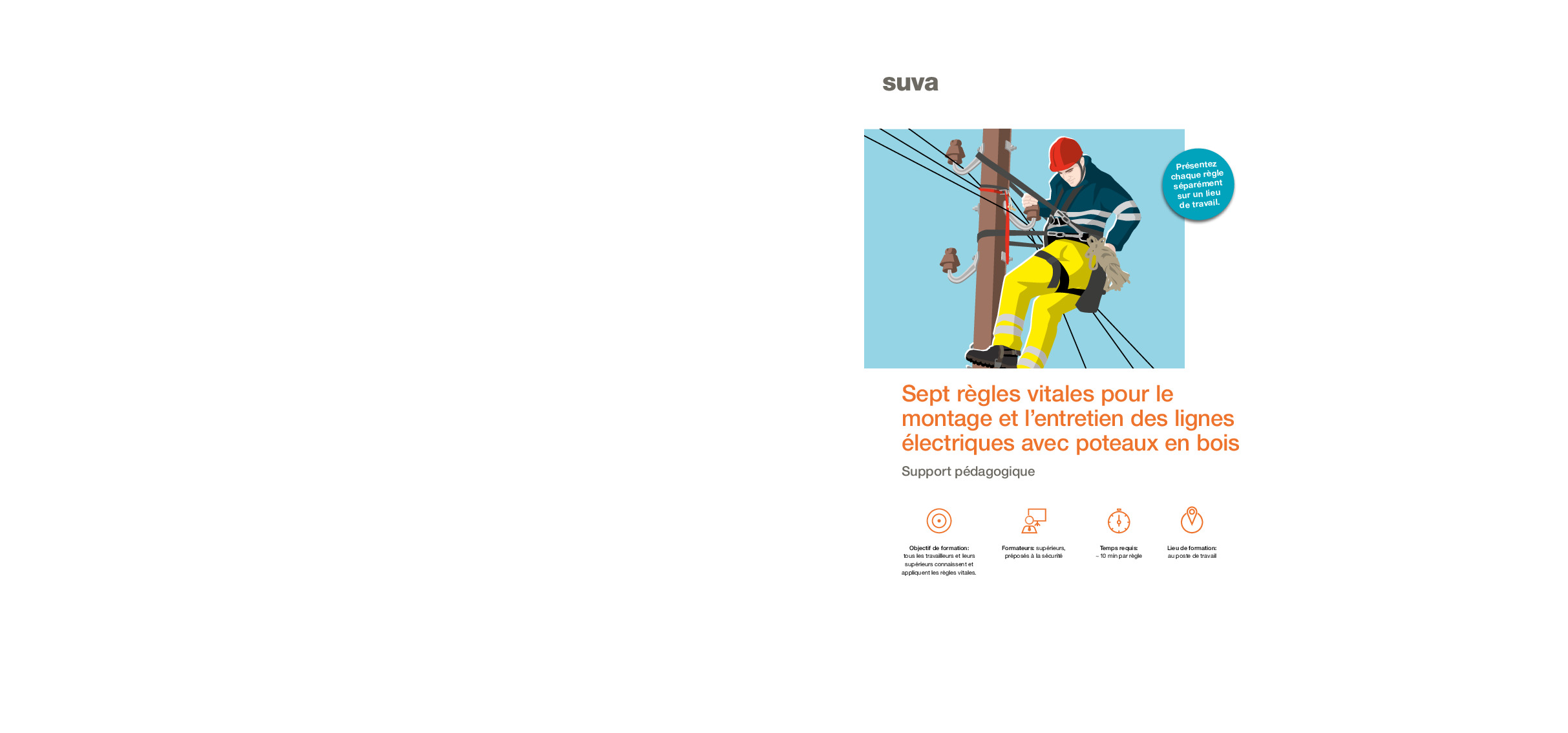 Support pédagogique règles vitales: lignes électriques