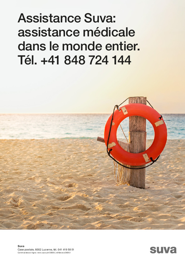 Assistance de la Suva: aide médicale à l’étranger
