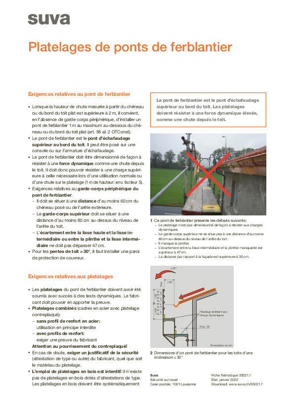 Platelages de ponts de ferblantier