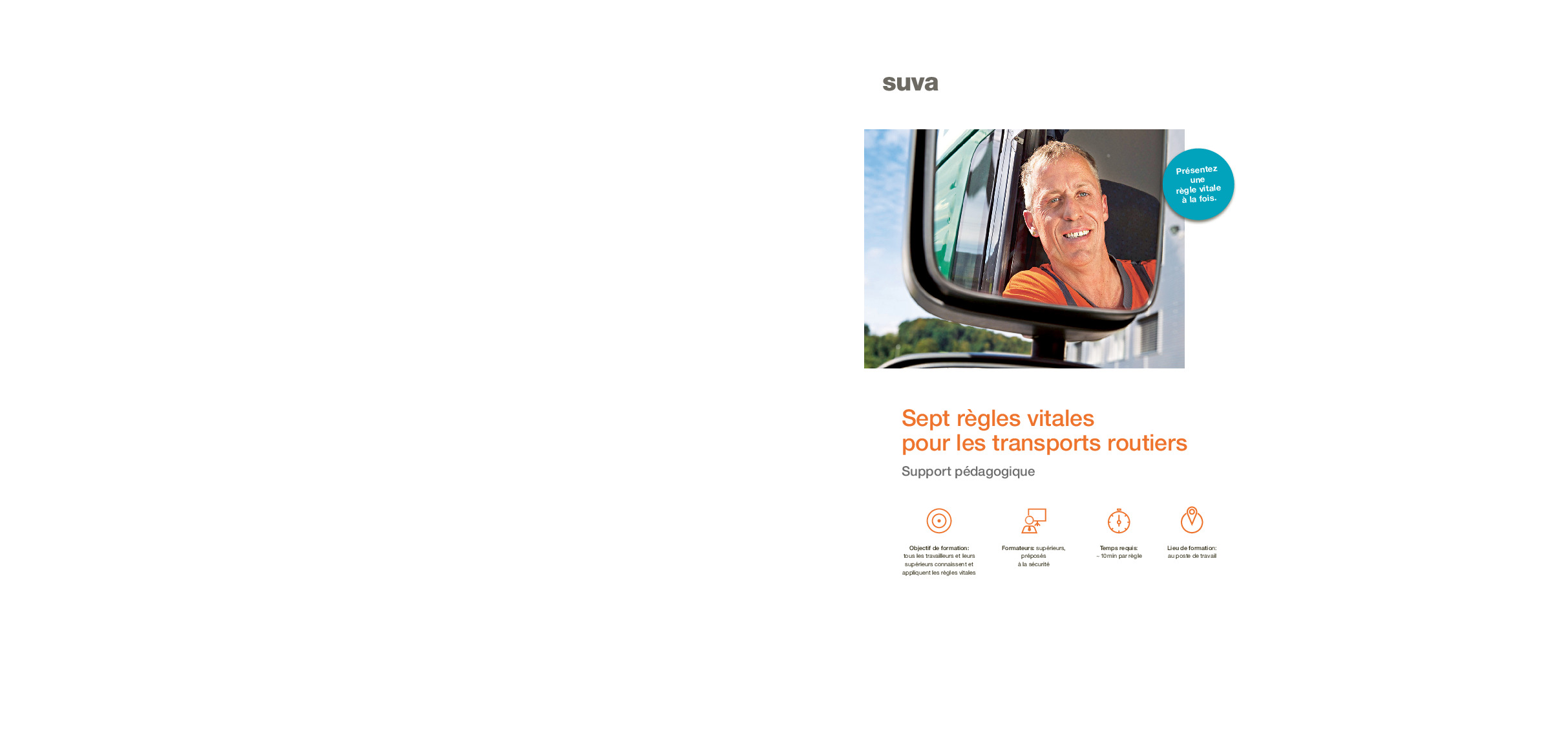 Support pédagogique pour un transport routier sûr