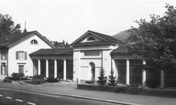 Etablissement de bains «Zum Schiff», côté amont, en 1980