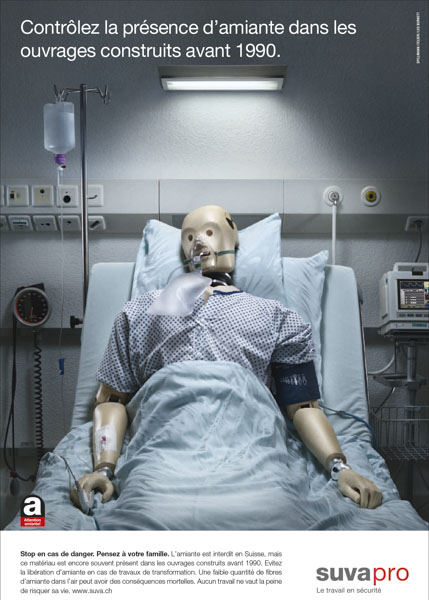 Campagne d’affiches sur l’amiante, 2013
