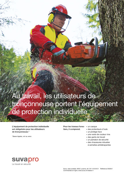 Affiche d’avertissement destinée aux ouvriers forestiers, 2011