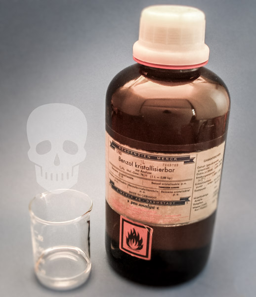 Flacon de benzol