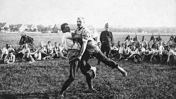 Compétition de lutte suisse en souvenir de l’occupation des frontières, en 1914
